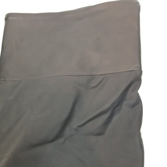 Stella & Dot You Are Loved Sz Small Black Faux Leather Mixed Leggings - Picture 10 of 11